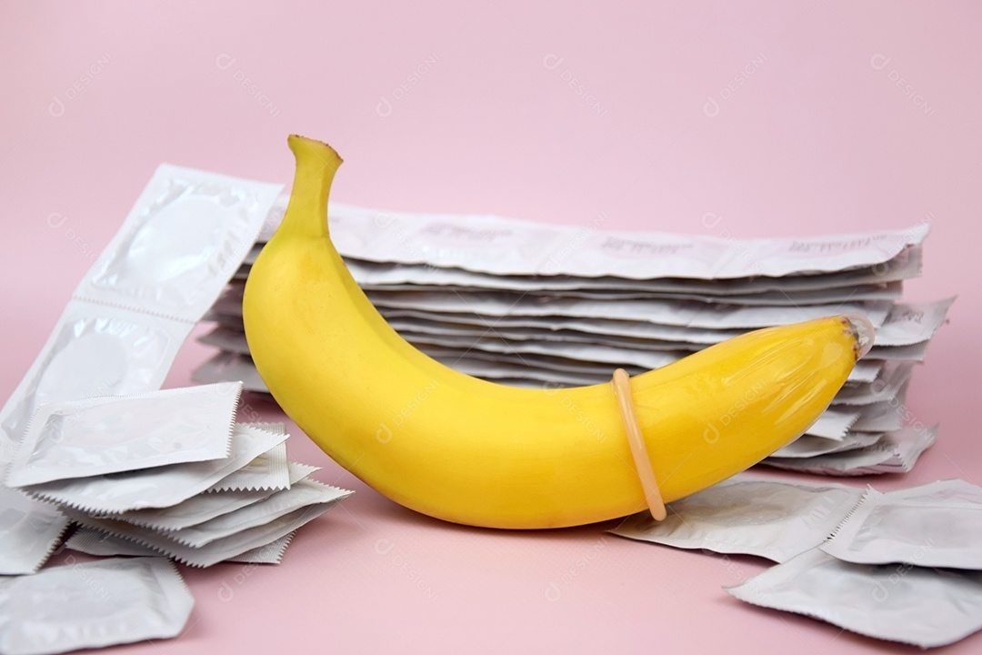 Banana com preservativo