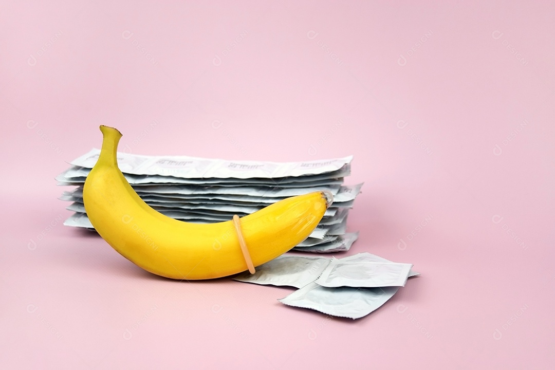 Banana com preservativo