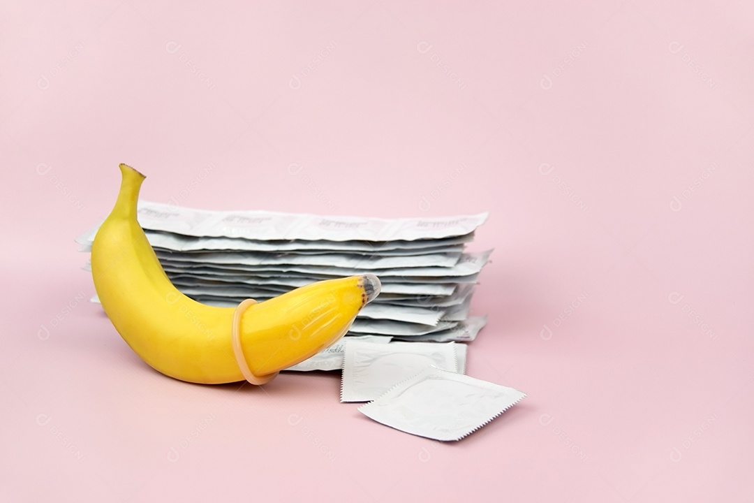 Banana com preservativo