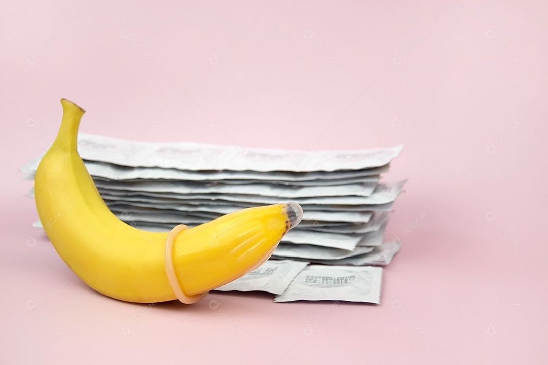 Banana com preservativo