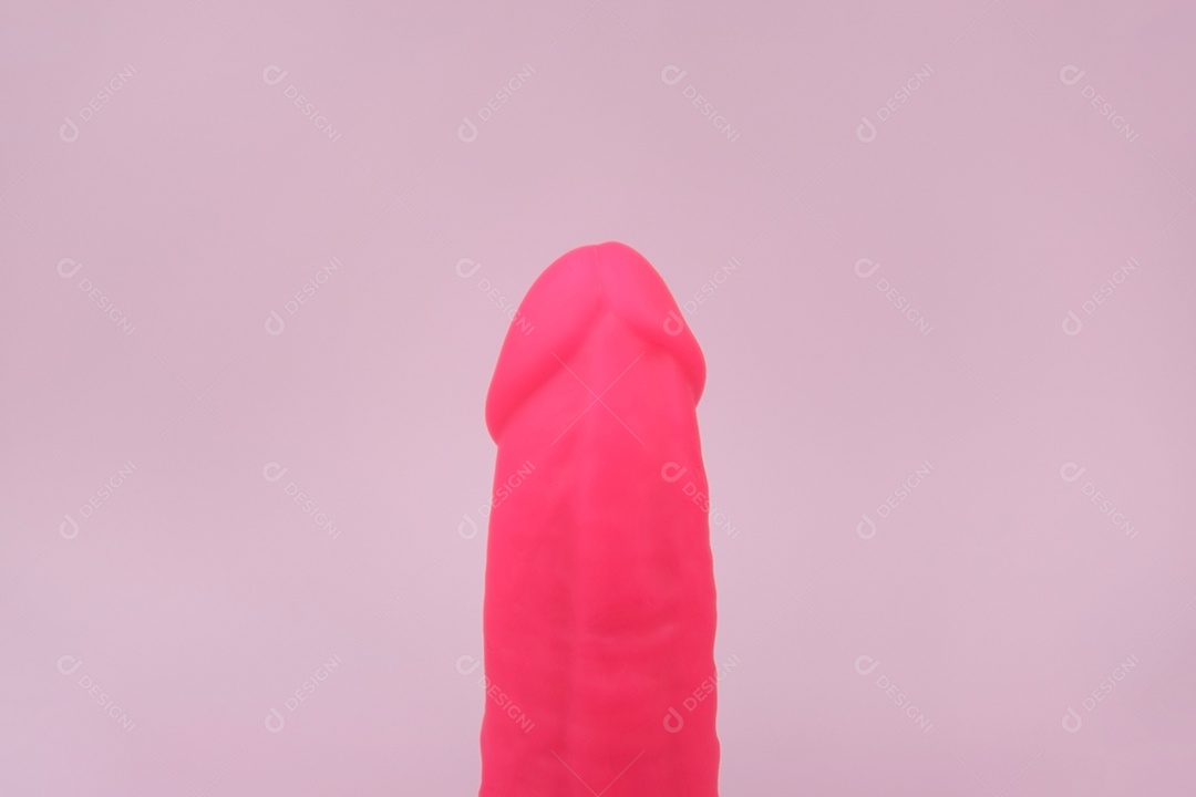 Vibrador de borracha rosa com oléo