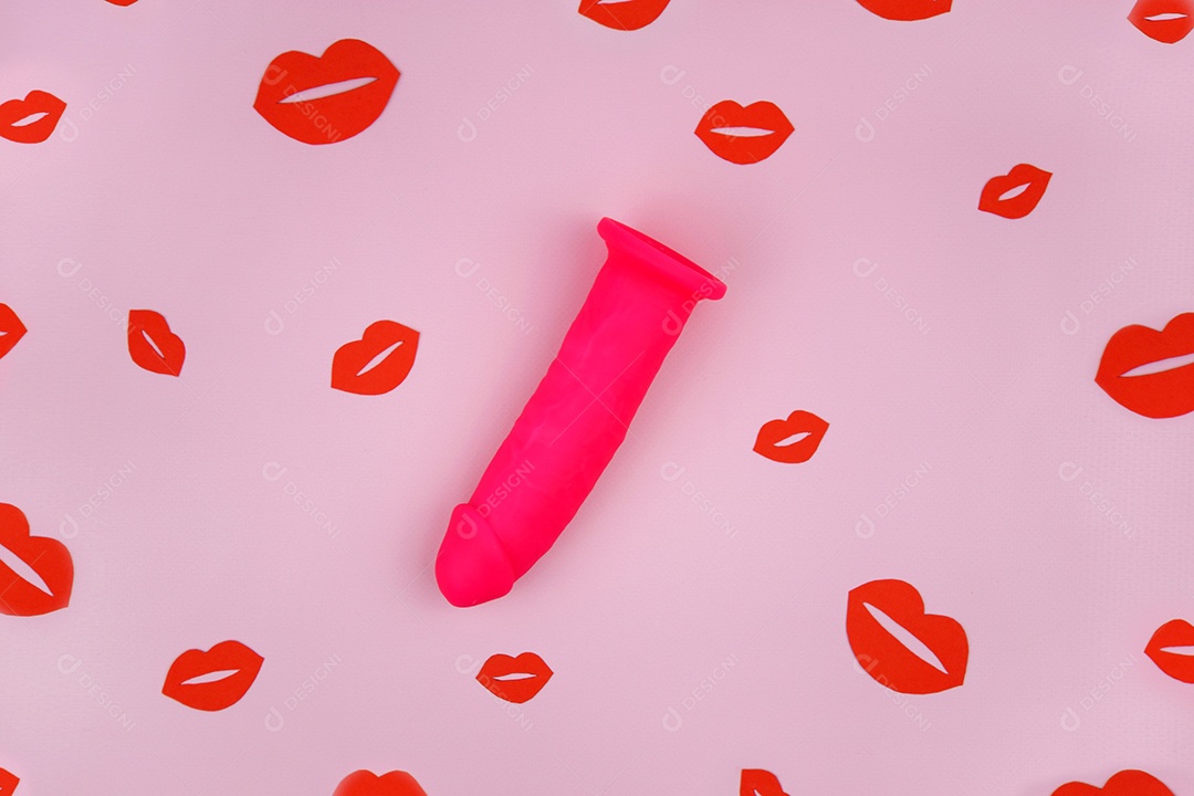 Vibrador de borracha rosa