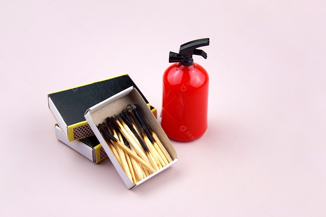 Caixa de fosforo extintor de incêndio