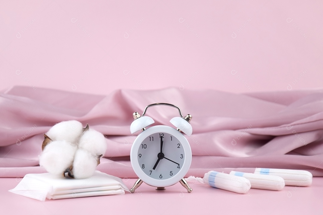 Tecido rosa com algodão absorventes