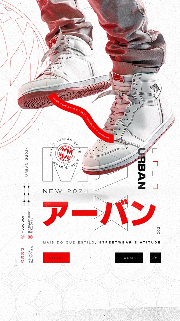 Story Mais do que Estilo Street Wear Social Media PSD Editável