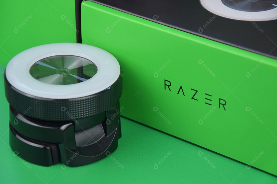 Camera de webcam preta da razer