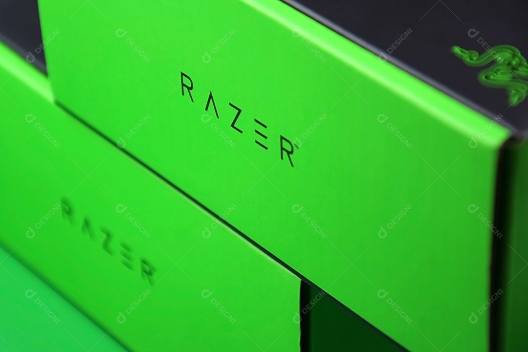 Caixa da Razer verde