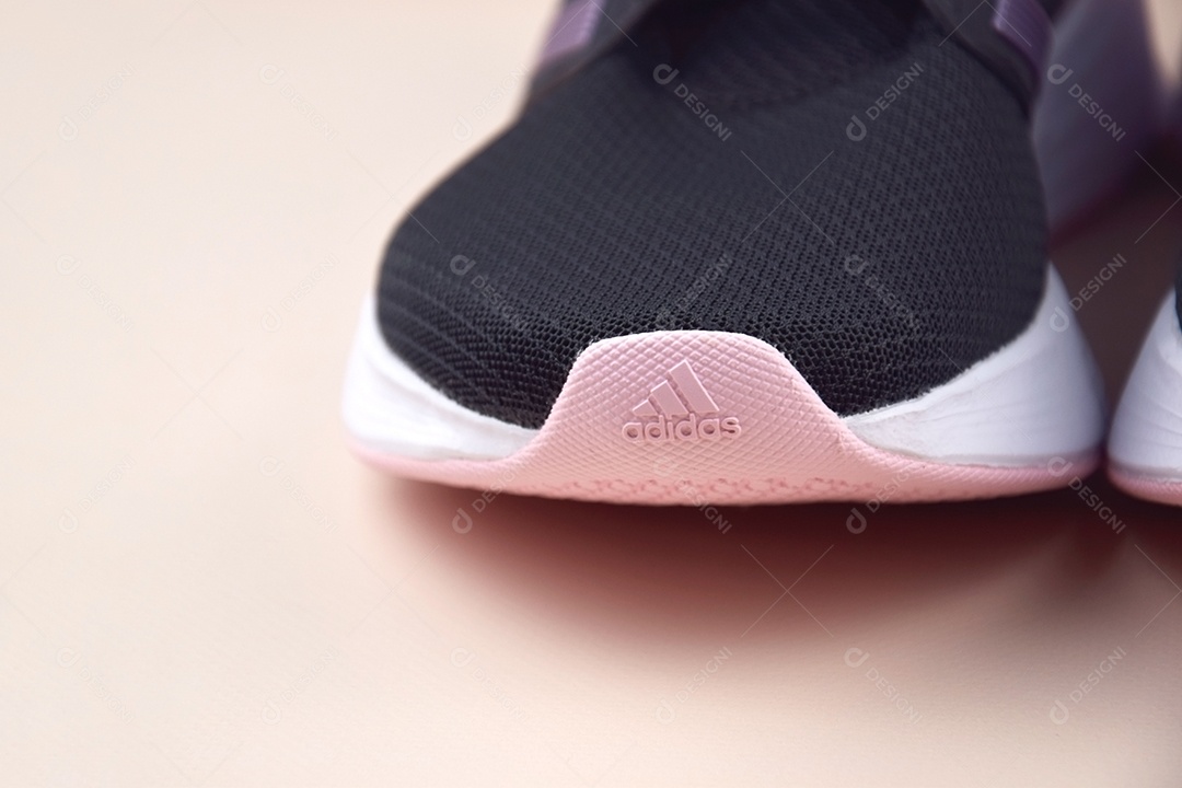 Detalhes da ponta de tênis