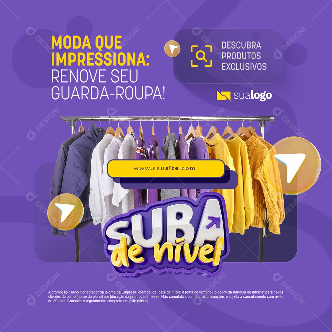 Super de Nível Moda que Impressiona Social Media PSD Editável