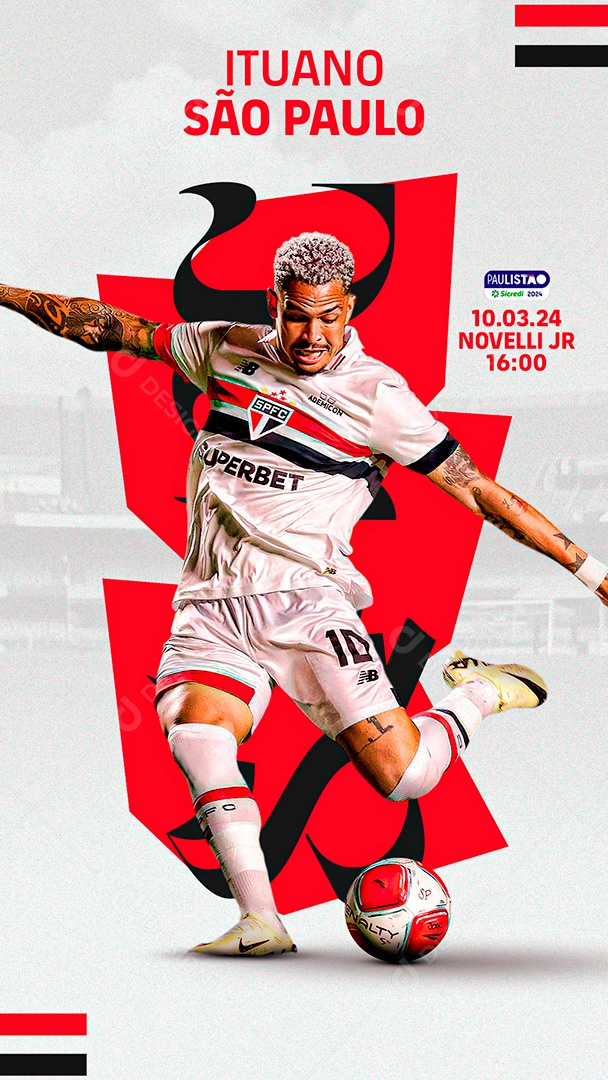 Flyer Haaland Social Media PSD Editável