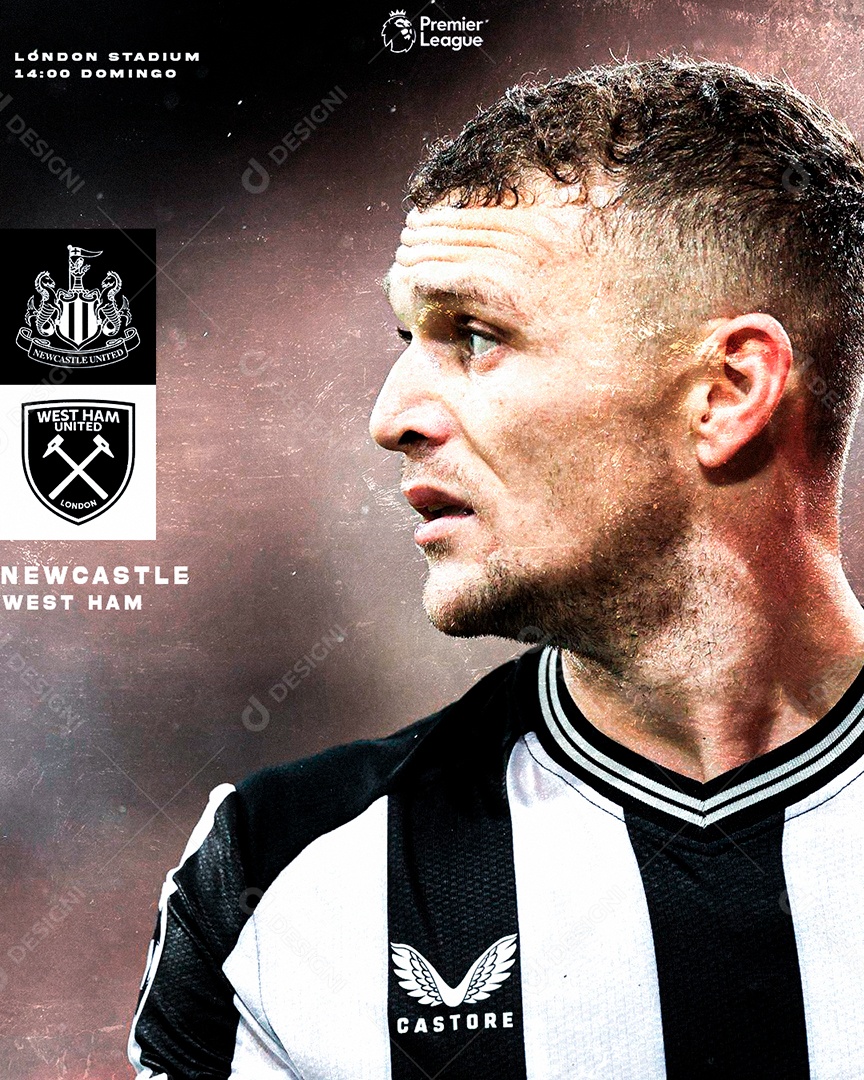 Flyer Matchday Trippier Social Media PSD Editável