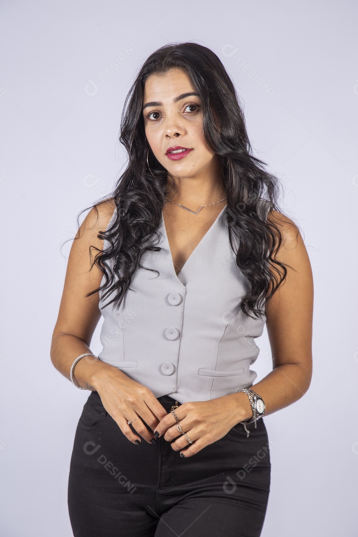 Mulher estilosa e elegante