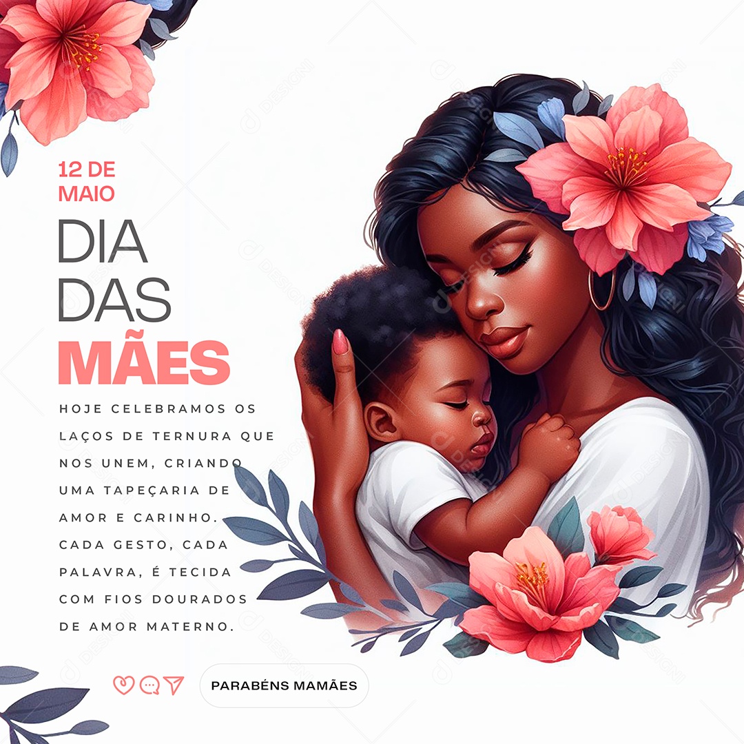 Dia das Mães 12 de Maio Social Media PSD Editável