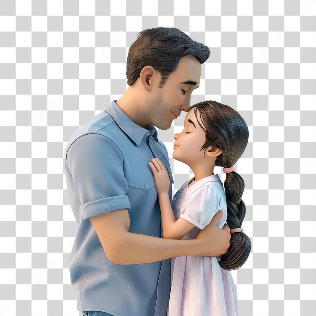 Pai e Filha PNG Transparente