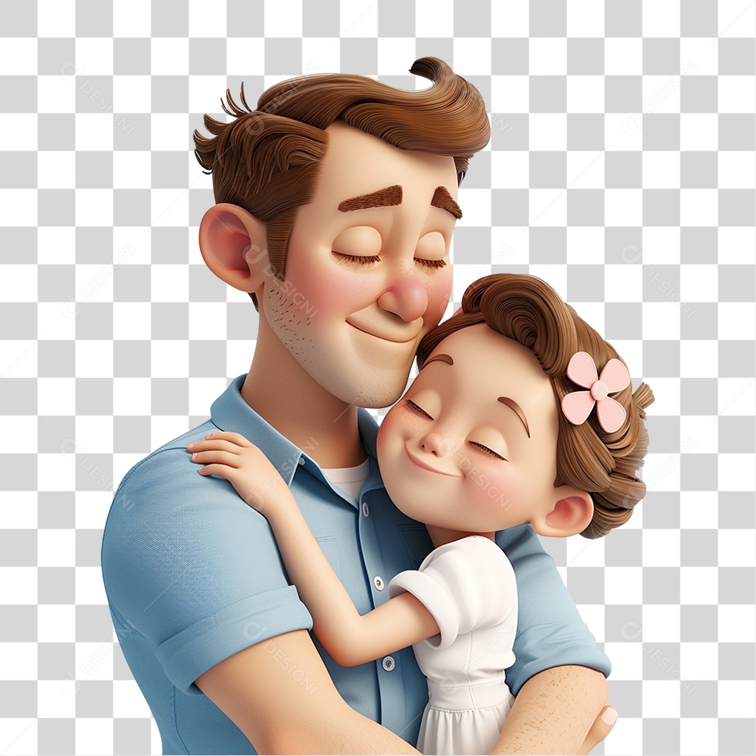 Pai e Filha PNG Transparente