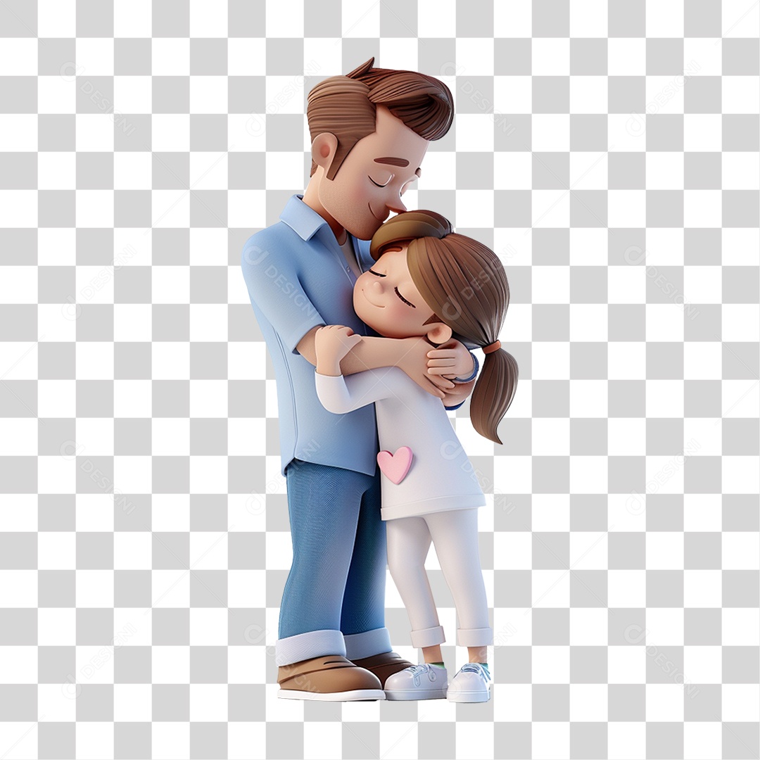 Pai e Filha PNG Transparente