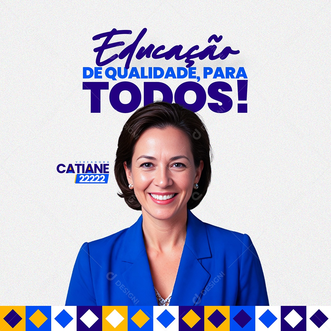 Campanha Eleitoral Política Eleição Prefeito Vereador Governador Deputado Social Media PSD Editável