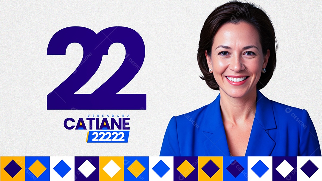 Banner Política Vereadora Catiane Social Media PSD Editável