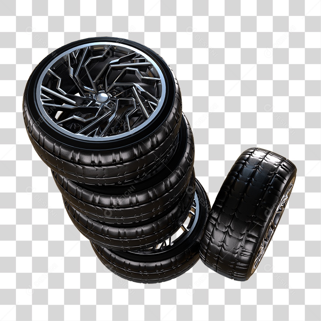 Pneus de Carro Rodas PNG Transparente