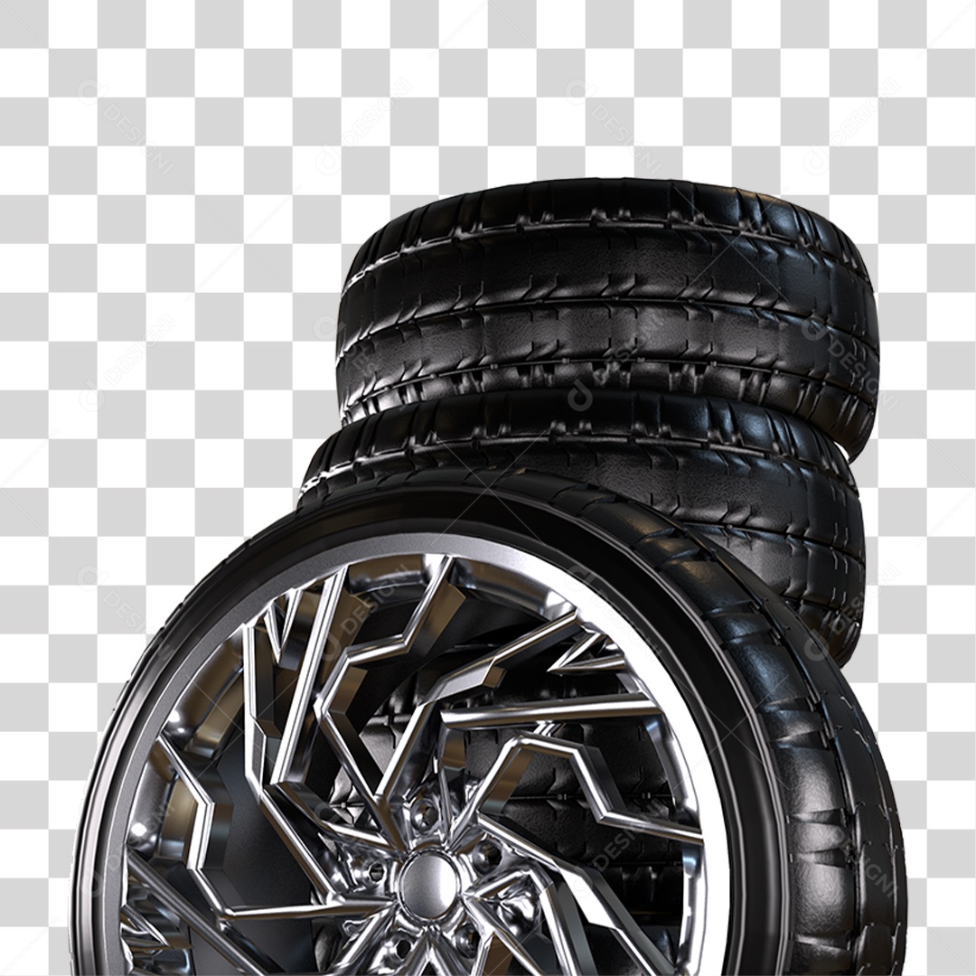Pneus de Carro Rodas PNG Transparente