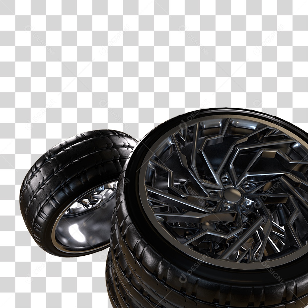 Pneus de Carro Rodas PNG Transparente