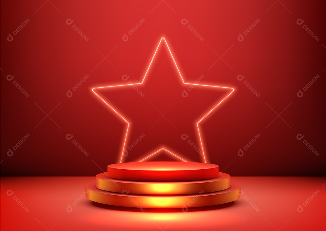 Modelo de Pódio Vetor EPS Editável