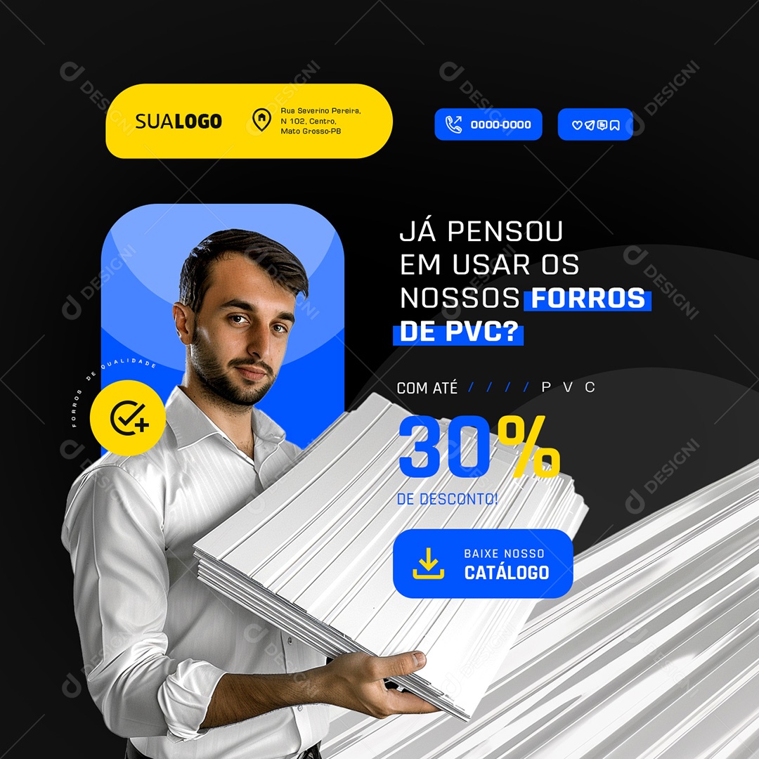 Economize mais com Desconto Social Media PSD Editável