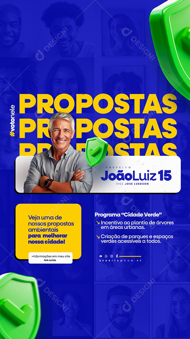 Story Eleições Política Social Media PSD Editável