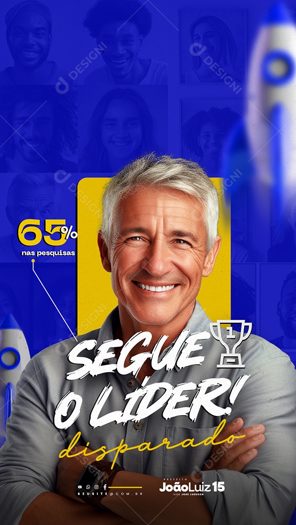 Story Eleições Política Social Media PSD Editável