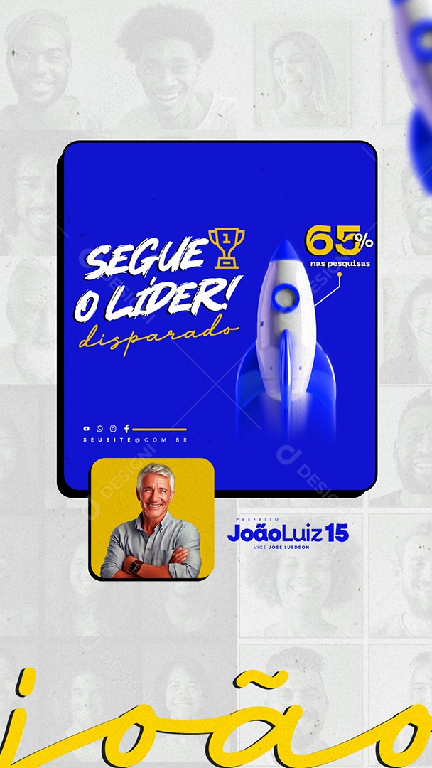 Story Eleições Política Social Media PSD Editável