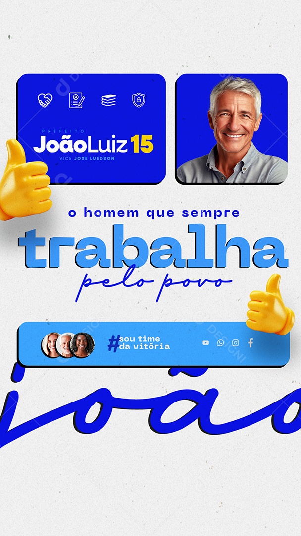 Story Eleições Política Social Media PSD Editável