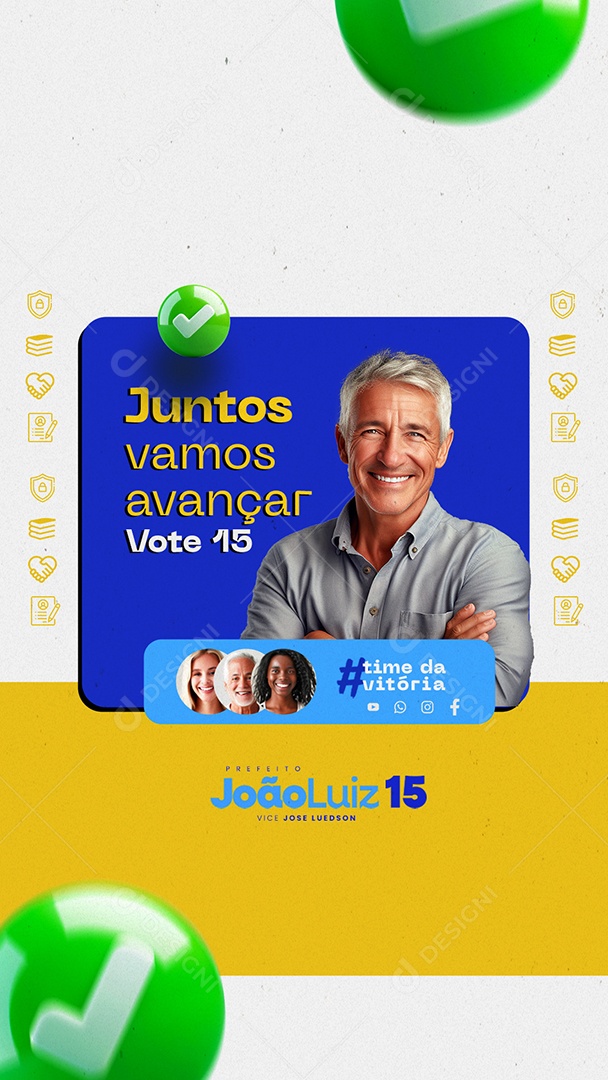 Story Eleições Política Social Media PSD Editável