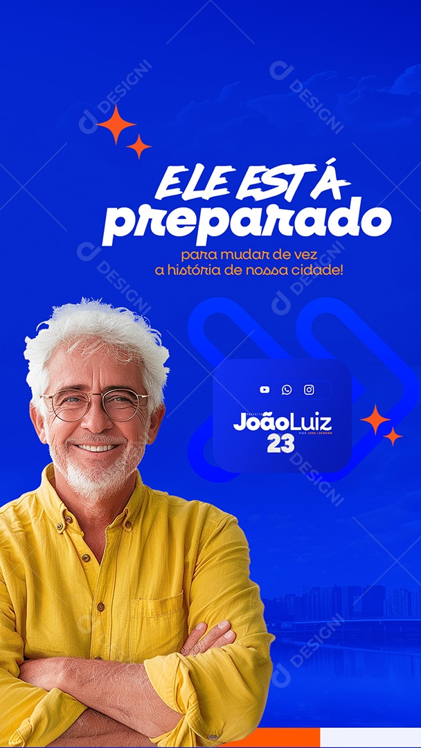 Story Política Eleições Social Media PSD Editável