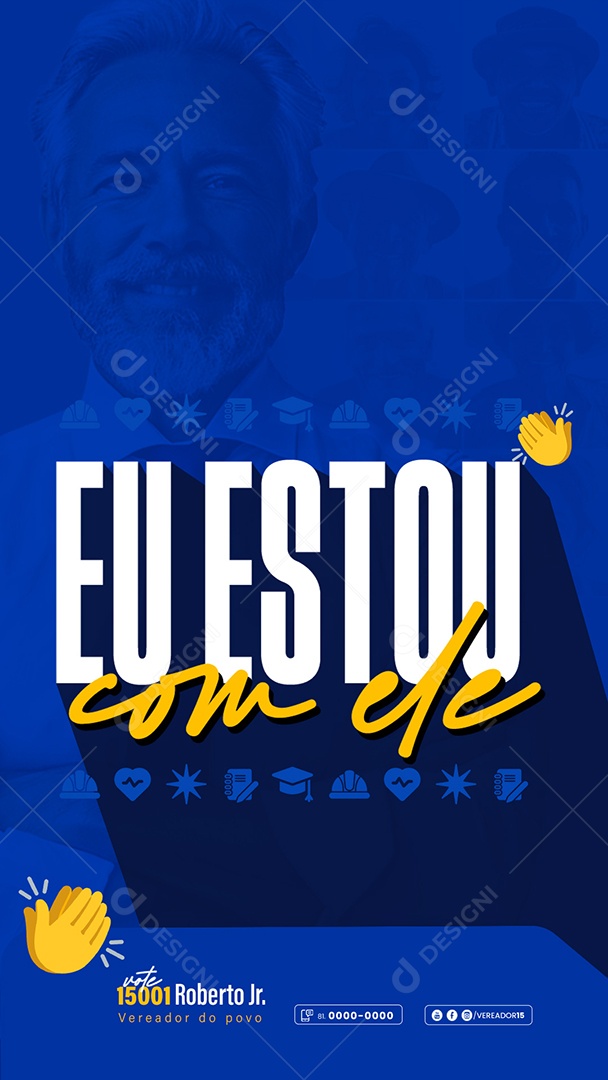 Story Política Eleições Social Media PSD Editável