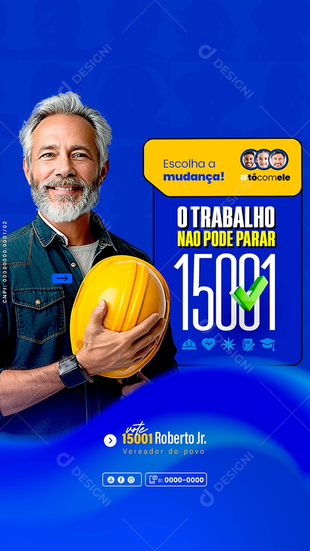 Story Política Eleições Social Media PSD Editável