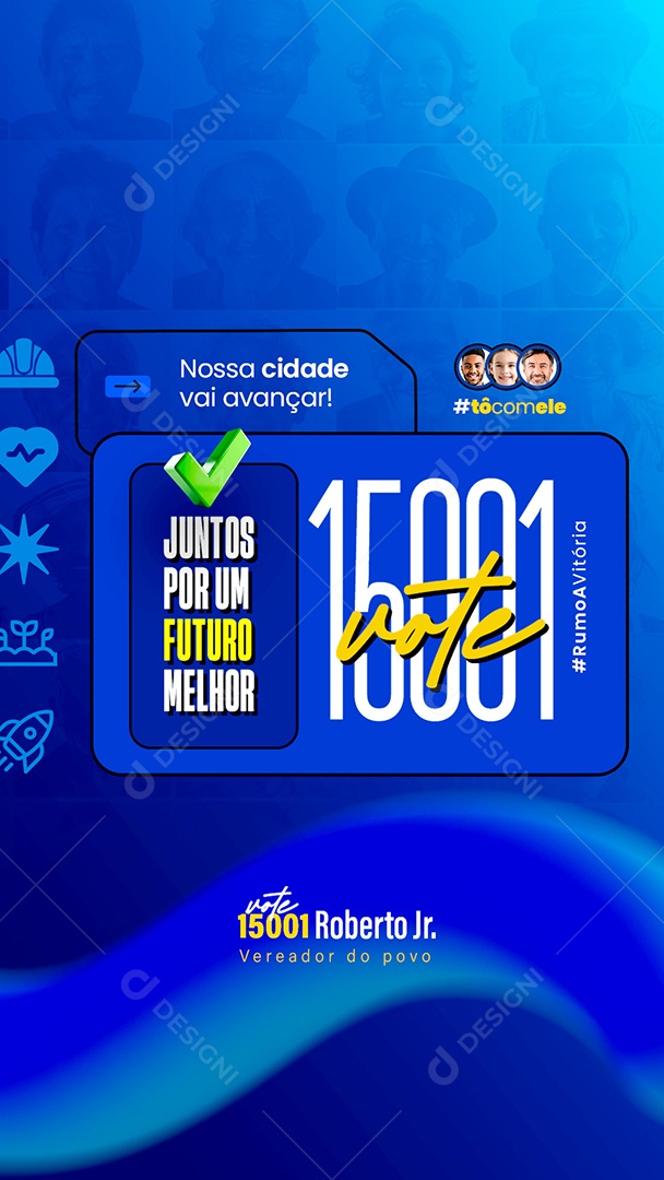 Story Política Eleições Social Media PSD Editável