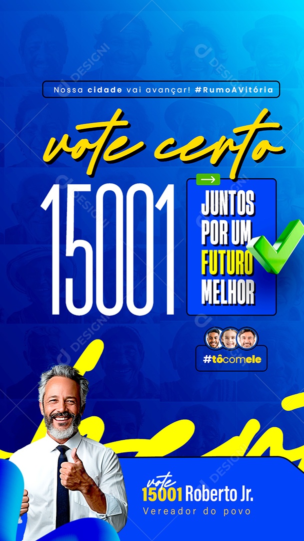 Story Política Eleições Social Media PSD Editável