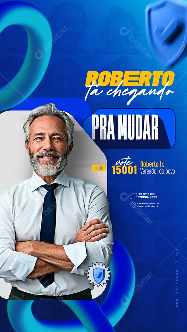 Story Política Eleições Social Media PSD Editável
