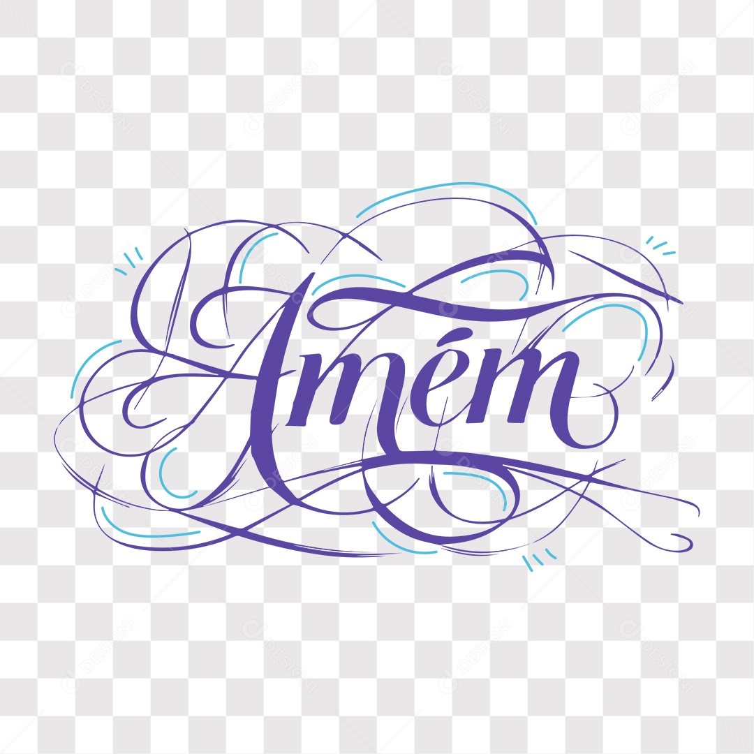 Lettering Religioso Amém EPS + PNG