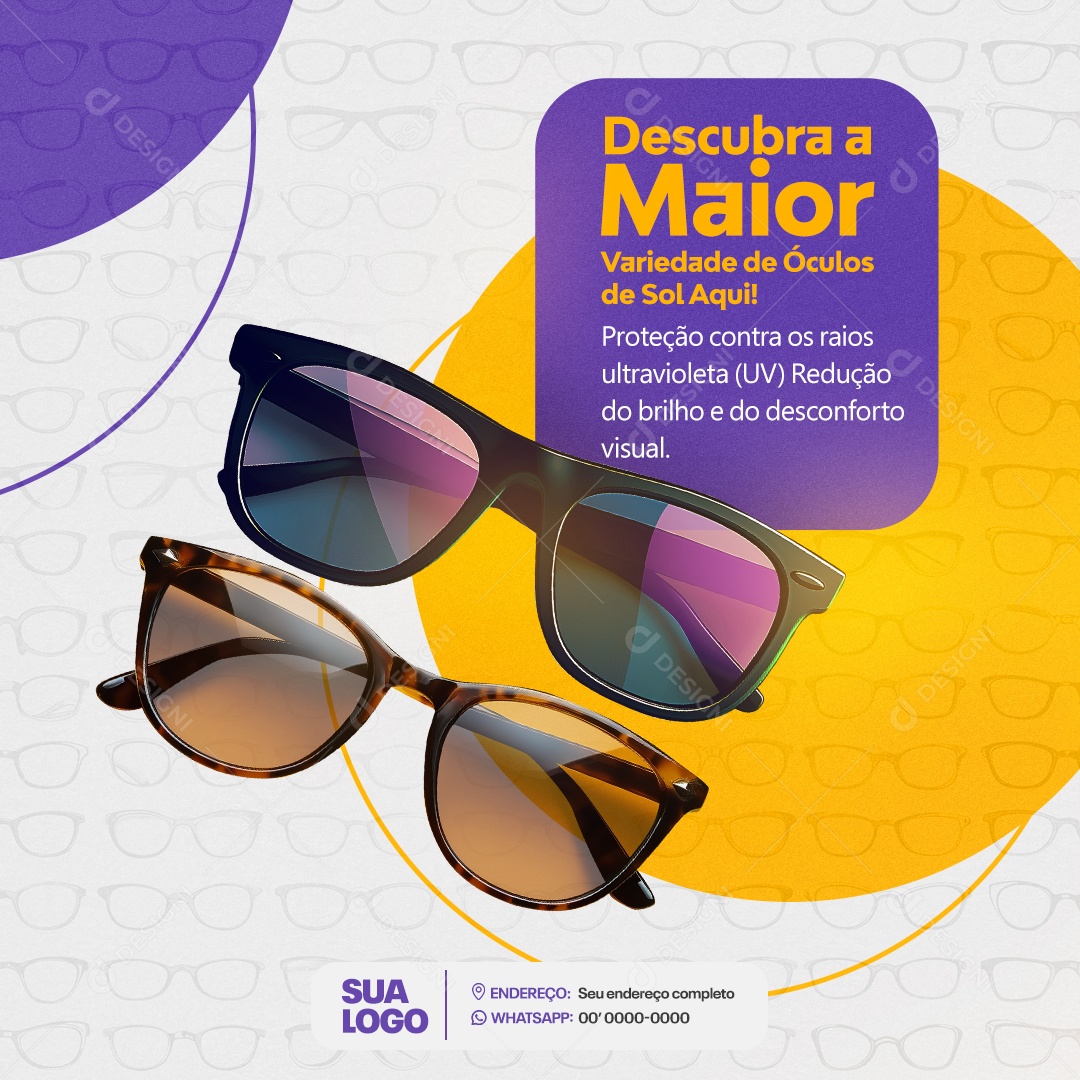 Ótica Descubra a Maior Social Media PSD Editável