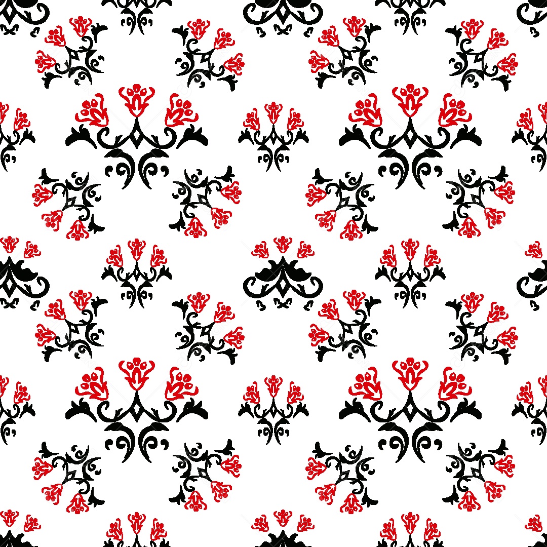 Padrão de Flores Ilustração Vetor EPS