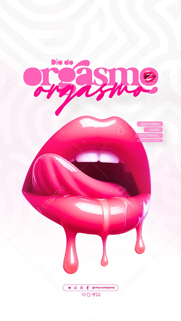 Story Dia do Orgasmo 31 de Julho Social Media PSD Editável