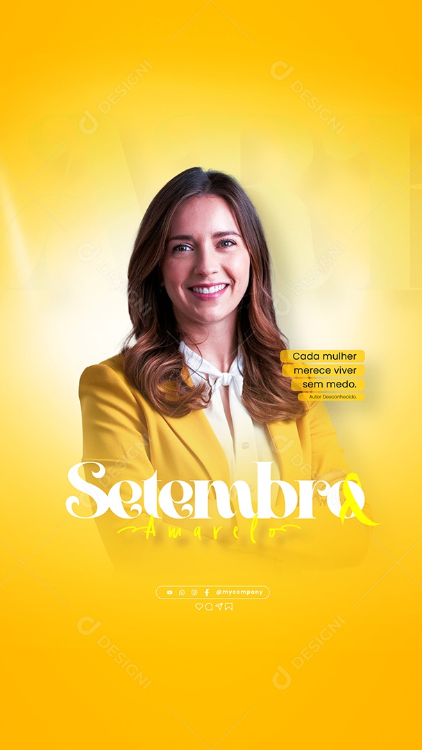 Story Setembro Amarelo Social Media PSD Editavel