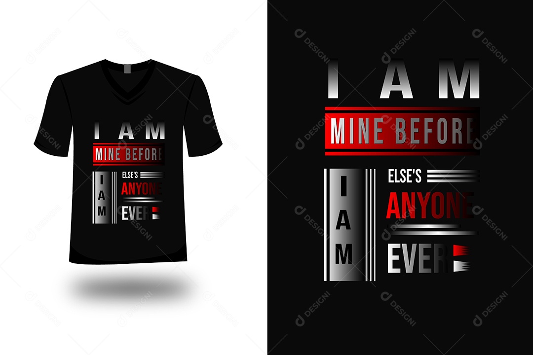 Camiseta Eu Sou Ming Vetor EPS