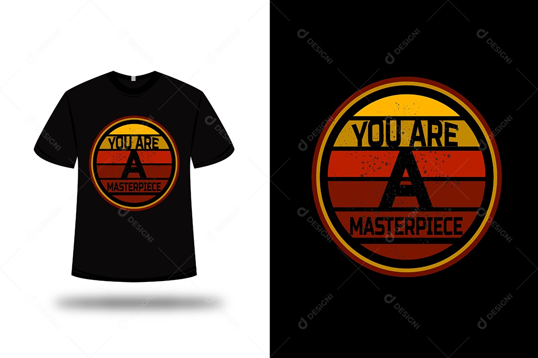 Camiseta Você é uma Obra-prima Vetor EPS