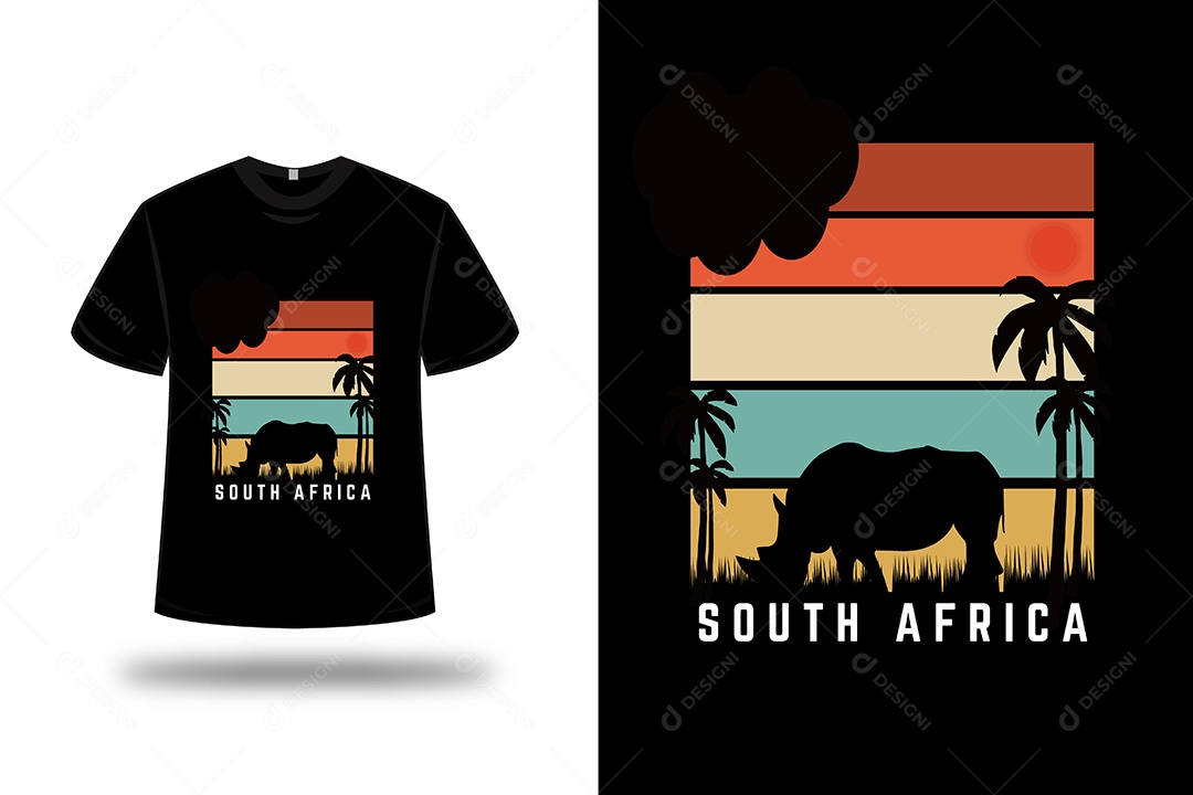 Camiseta África do Sul Vetor EPS