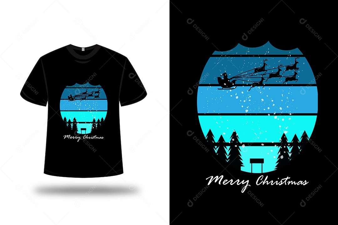 Camiseta Feliz Natal Vetor EPS