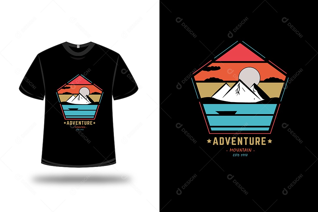 Camiseta Aventura Vetor EPS