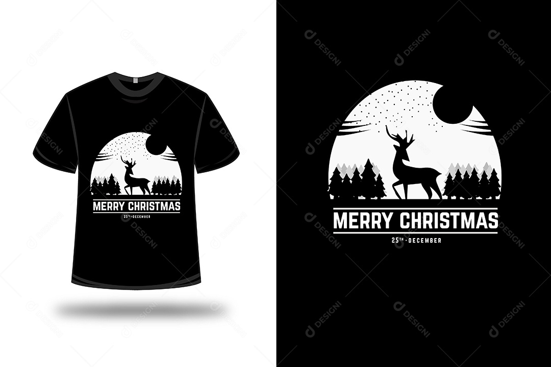 Camiseta Feliz Natal  Vetor EPS