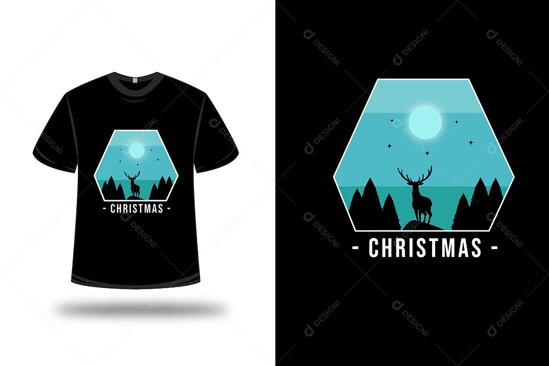 Camiseta  Natal Vetor EPS